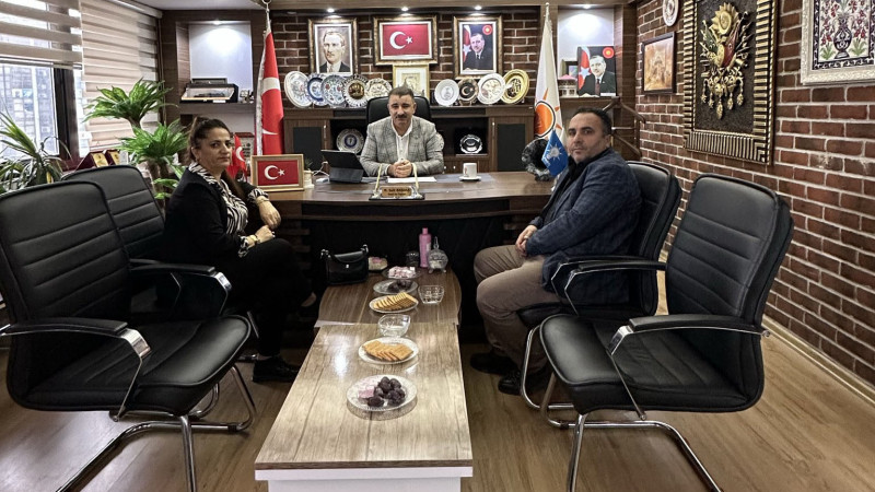 Konak Muhtarları Mehmet Sait Başdaş’a Taziye Ziyareti Gerçekleştirdi
