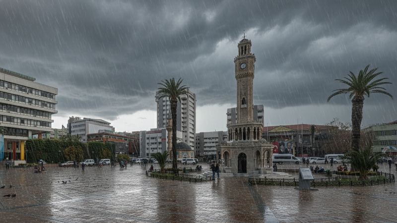 İzmir’de yağmurlu ve soğuk bir hafta başlıyor
